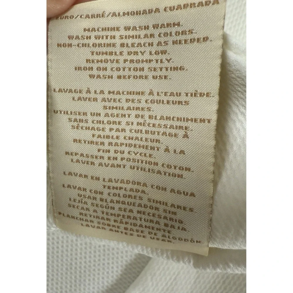 Ralph Lauren‎ Euro Sham One Suite Framed Pique Mink Hotel Luxury Washed Once